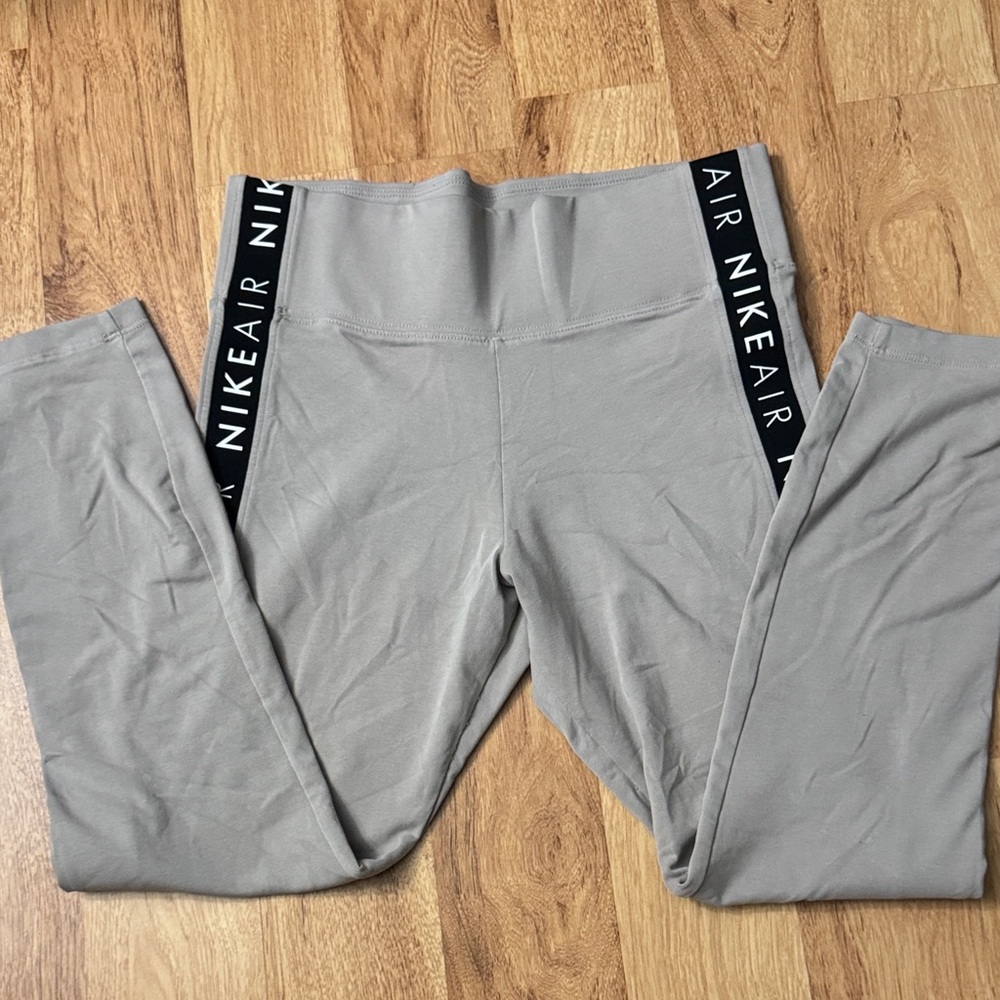 Nike Gray Leggings with Black Accents